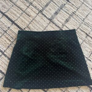 Alexia Admor Black Mini Skirt with Gold Dots